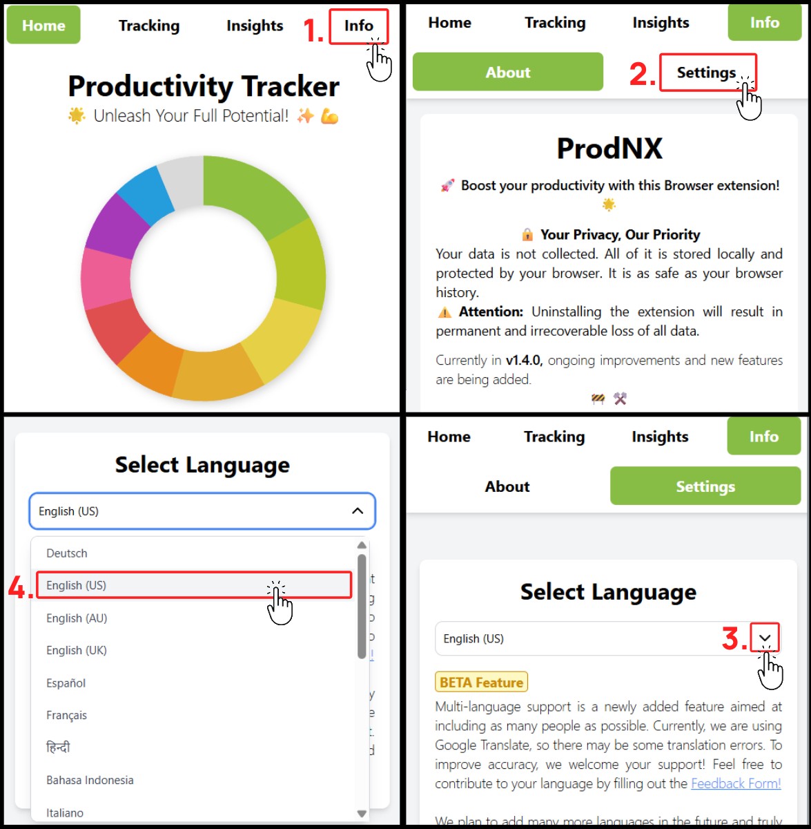 Change Language